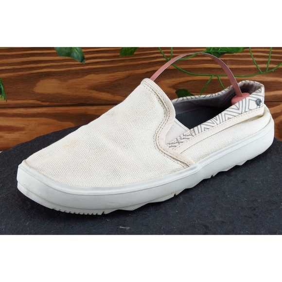 Merrell Size 8 M Beige Loafer‎ Shoes Fabric Women Whitecap - Picture 1 of 12